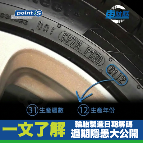 Point S 汽車小教室 | 輪胎到期了？製造日期點樣睇？過期胎有咩隱患？⚠️