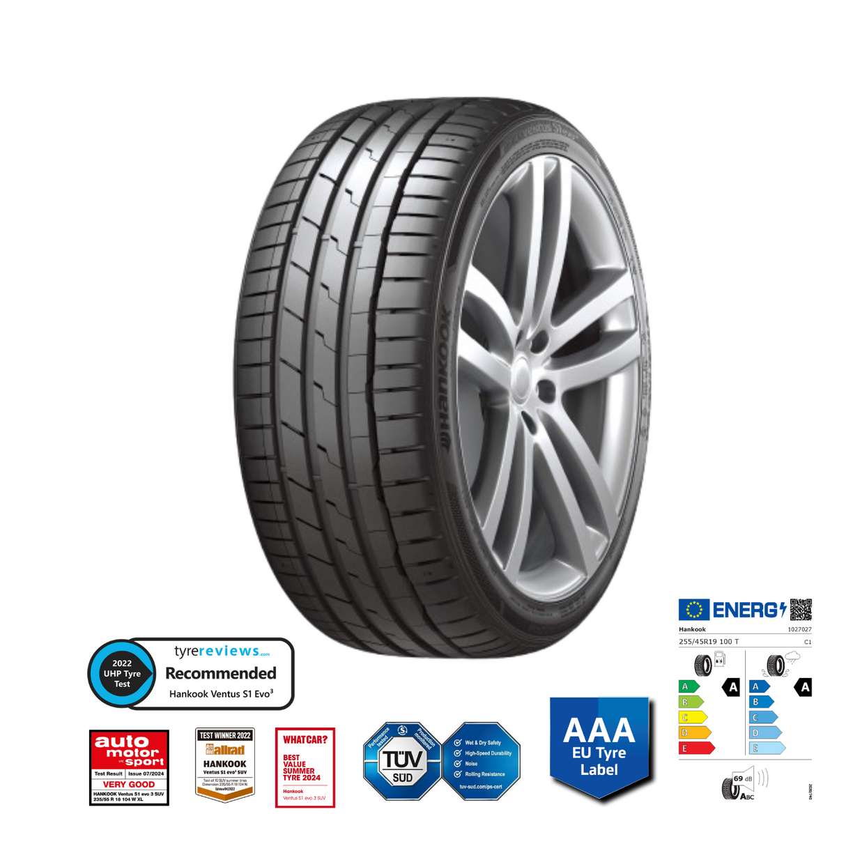 Hankook - Ventus S1 evo3 245/45R19 – Point S 香港